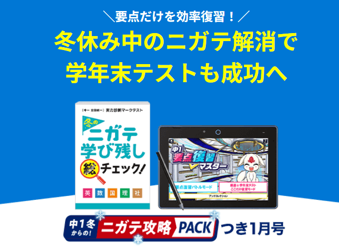 進研ゼミ中学講座〈ニガテ攻略PACK〉
