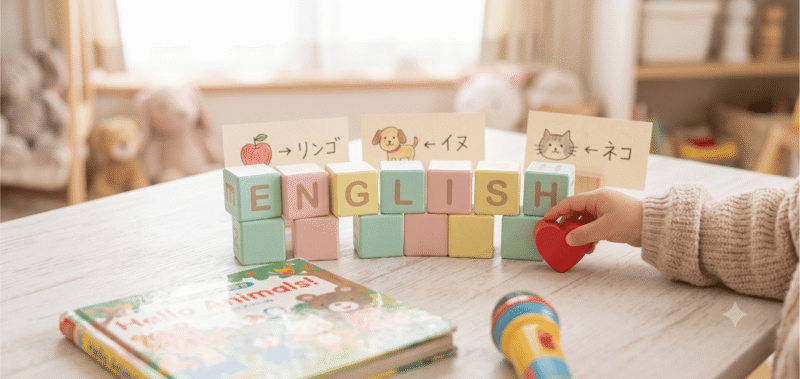 幼児の英語学習のための知育玩具