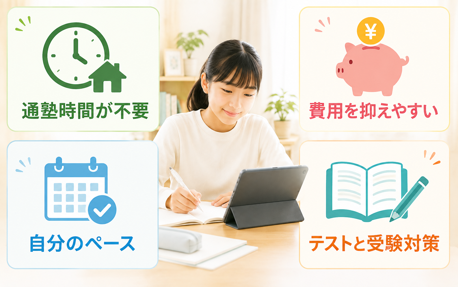中学生が塾へ通わずZ会を選ぶメリット